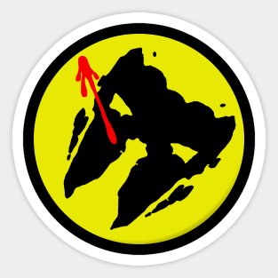 Rorschach Watchmen Button Sticker